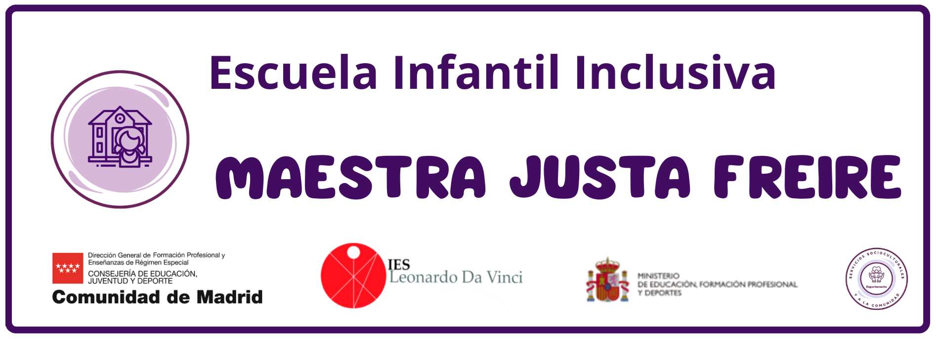 Escuela Infantil Inclusiva Maestra Justa Freire - logos